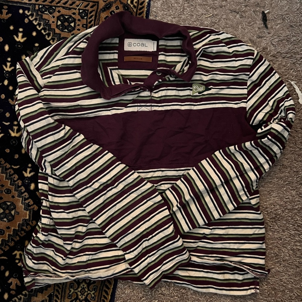 Coal - half button up shirt